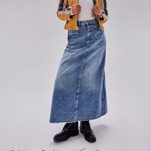 FP Denim Maxi Skirt
